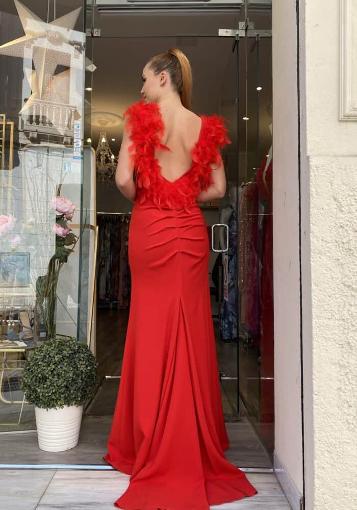 Vestido de plumas Elsa